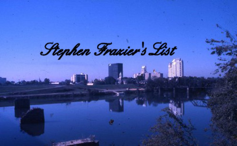 Stephen Frazier's List